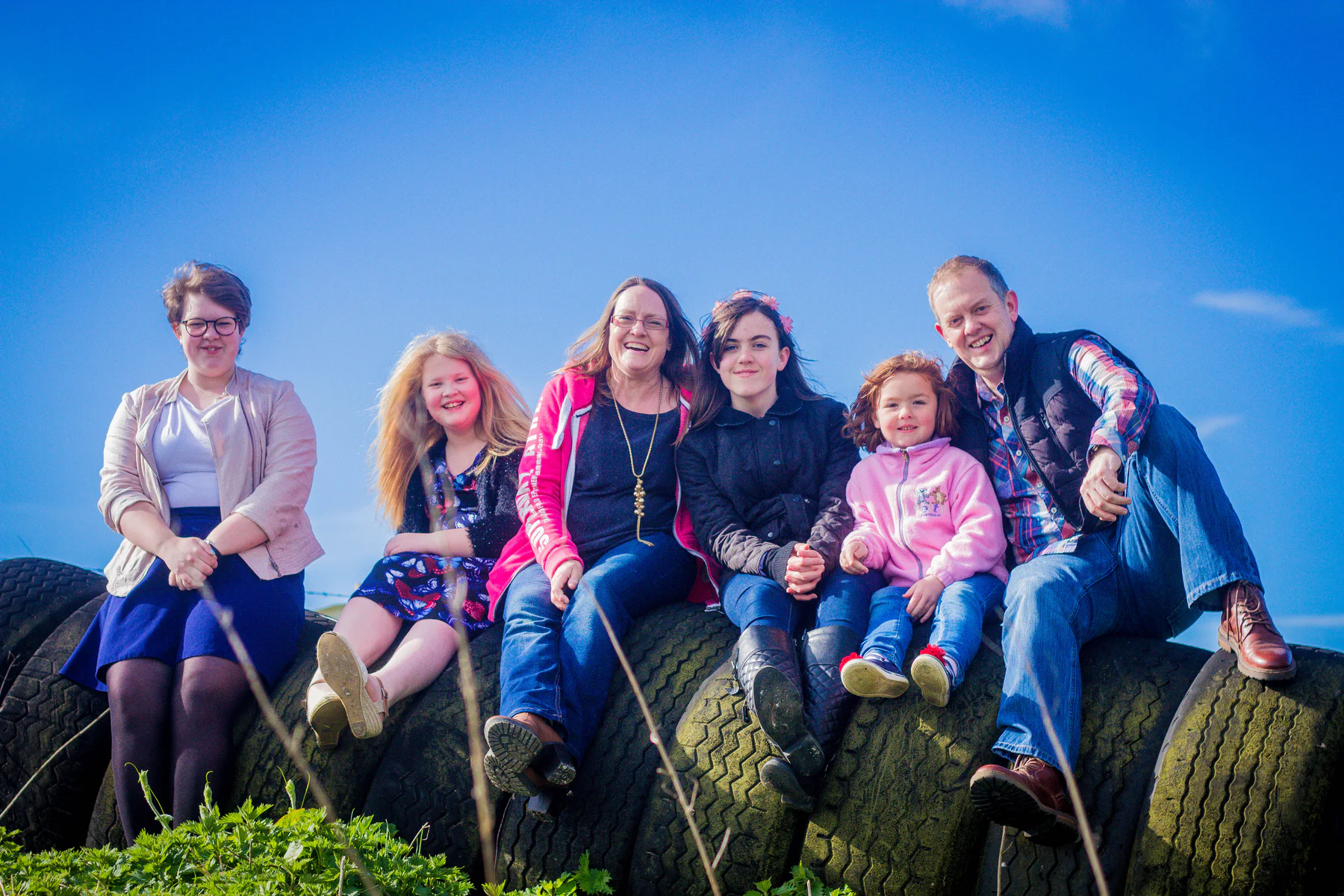 Steve, Sue and their family together